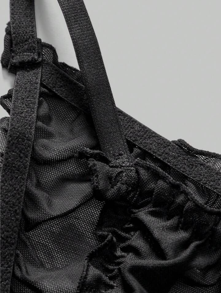 Men's Sheer Mesh Open Crotch Briefs, Underwear